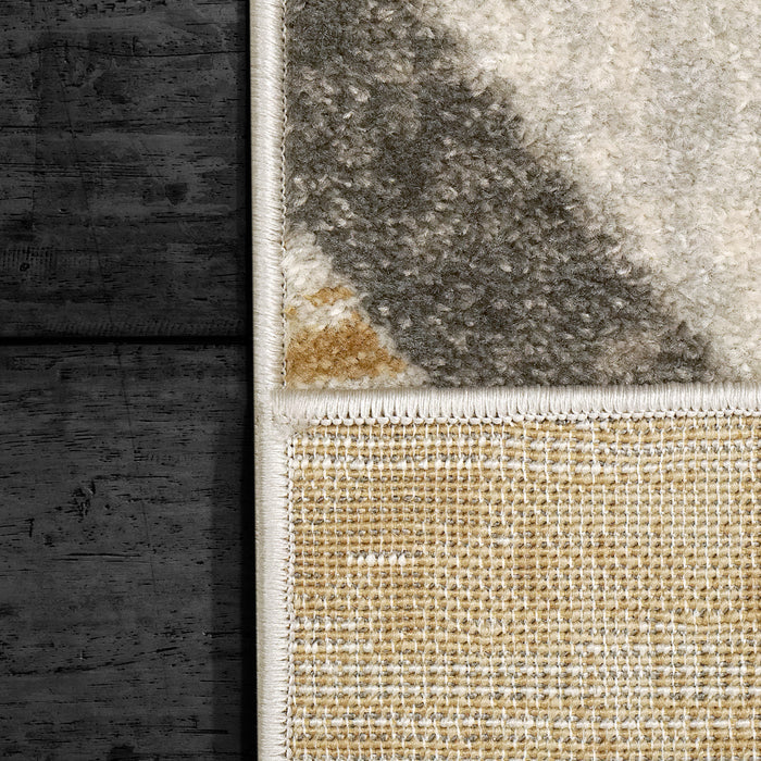 Dynamic Rugs Zahara 4415-970 Grey/Gold Rug