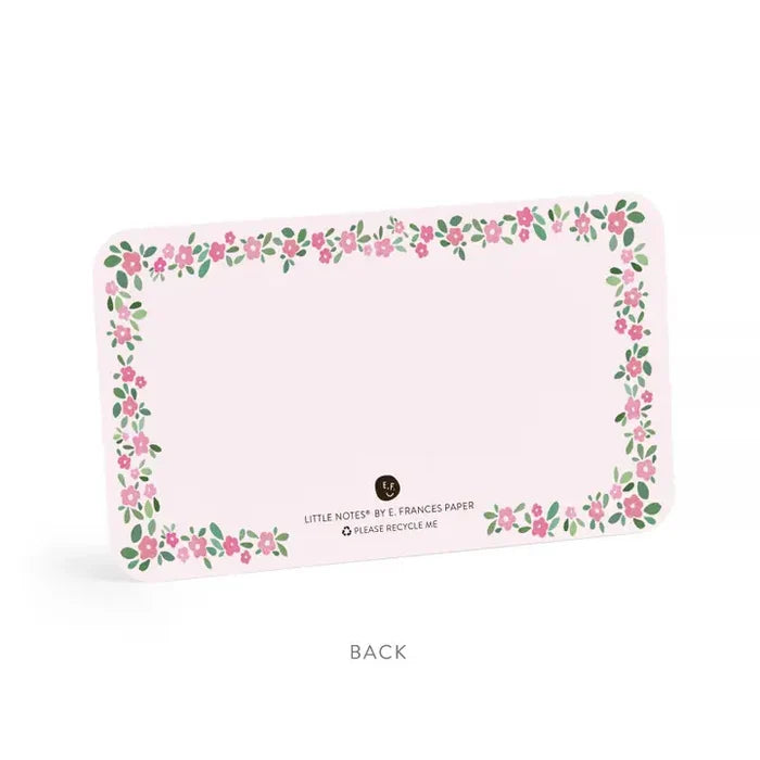 E Frances Little Notes -Pink Petals
