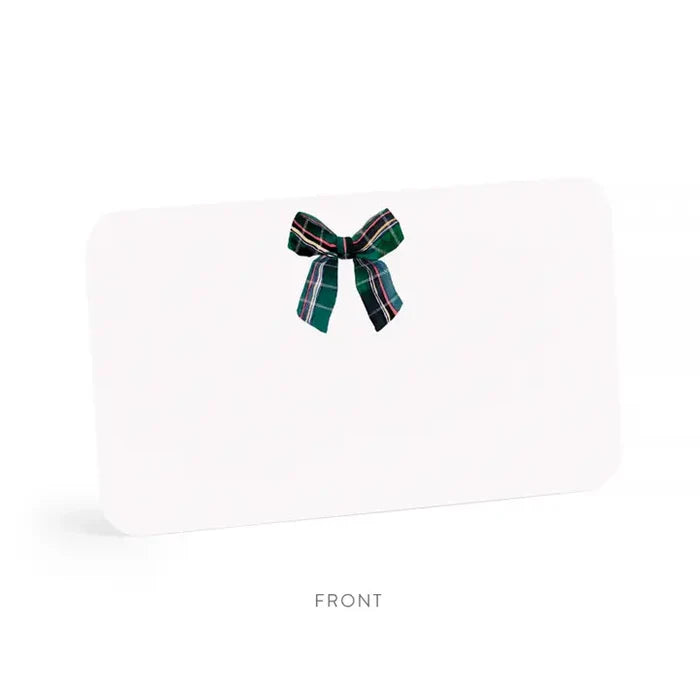 E Frances Little Notes -Plaid Bow