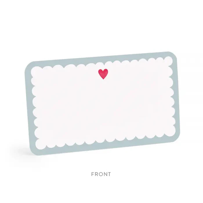 E Frances Little Notes Duo Set -Scalloped Hearts
