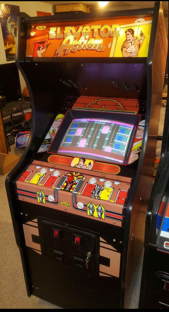 Elevator Action Arcade Marquee - Escape Pod Online