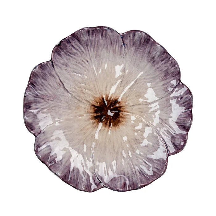 Elisabetta Flower Plate, Lilac