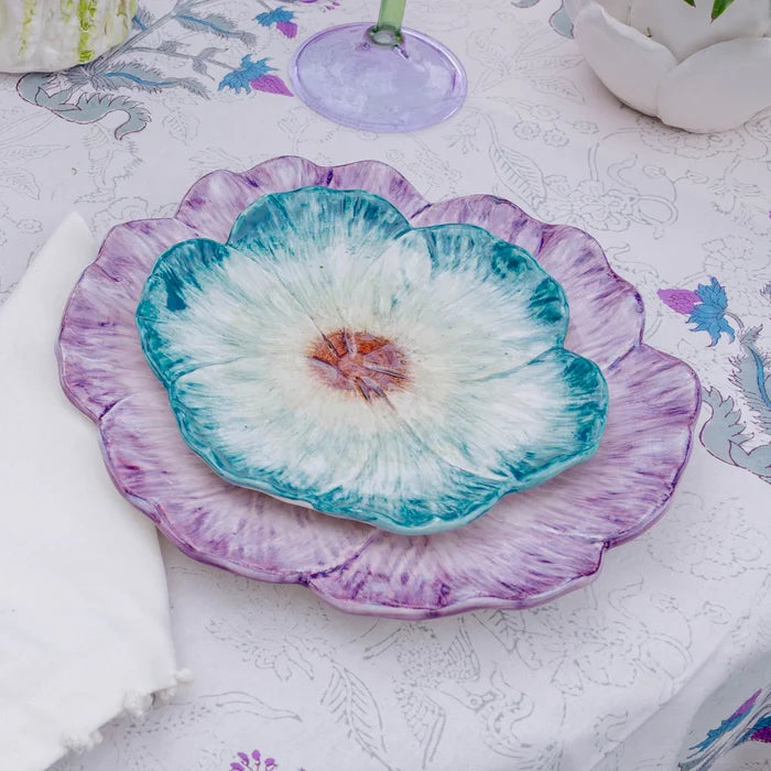 Elisabetta Flower Plate, Lilac