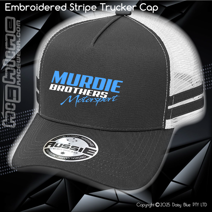 EMBROIDERED STRIPE Trucker Cap - Murdie Brothers