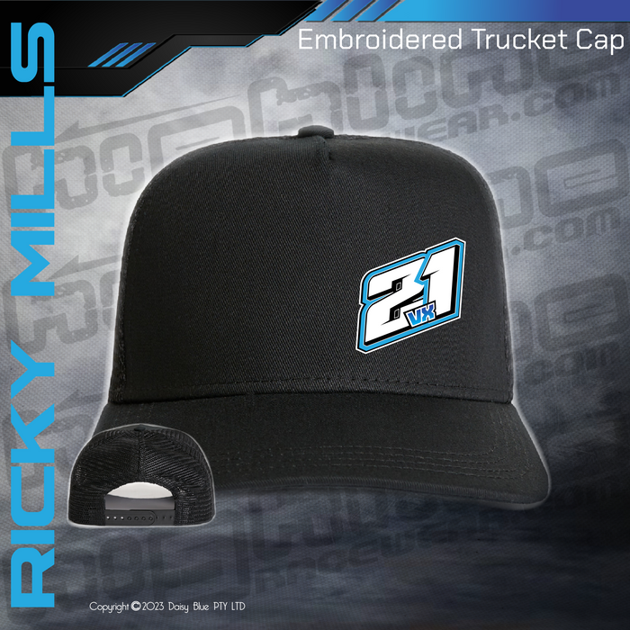 Embroidered Trucker Cap - Mills Motorsport