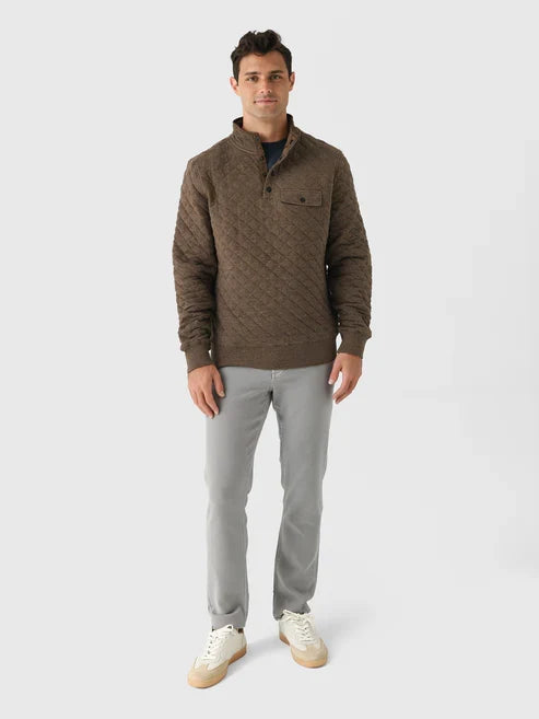 Epic Quilted Fleece Pullover- Mountain Branch Heather
