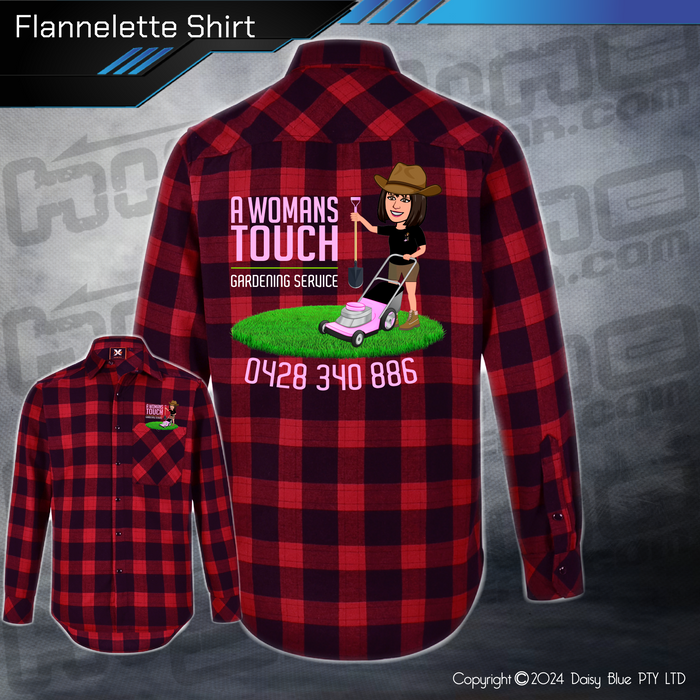 Flannelette Shirt - A Womans Touch Gardening Service