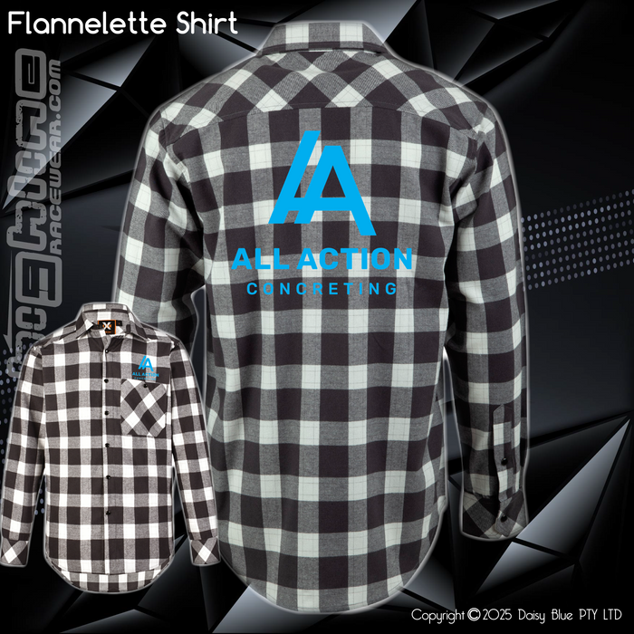 Flannelette Shirt - All Action Concreting