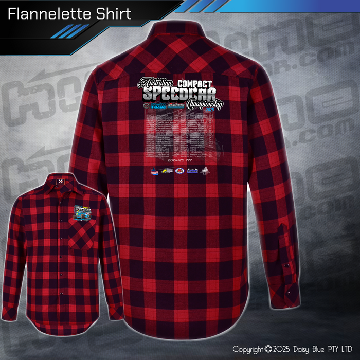 Flannelette Shirt - Australian Compact Speedcar Championship 2025