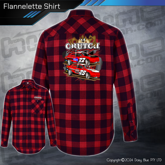 Flannelette Shirt - Crutch Racing