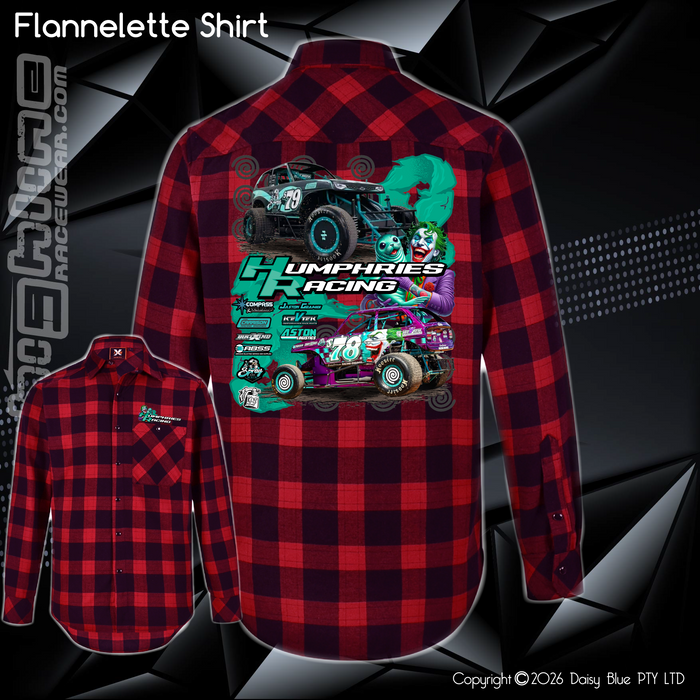 Flannelette Shirt - Humphries Racing