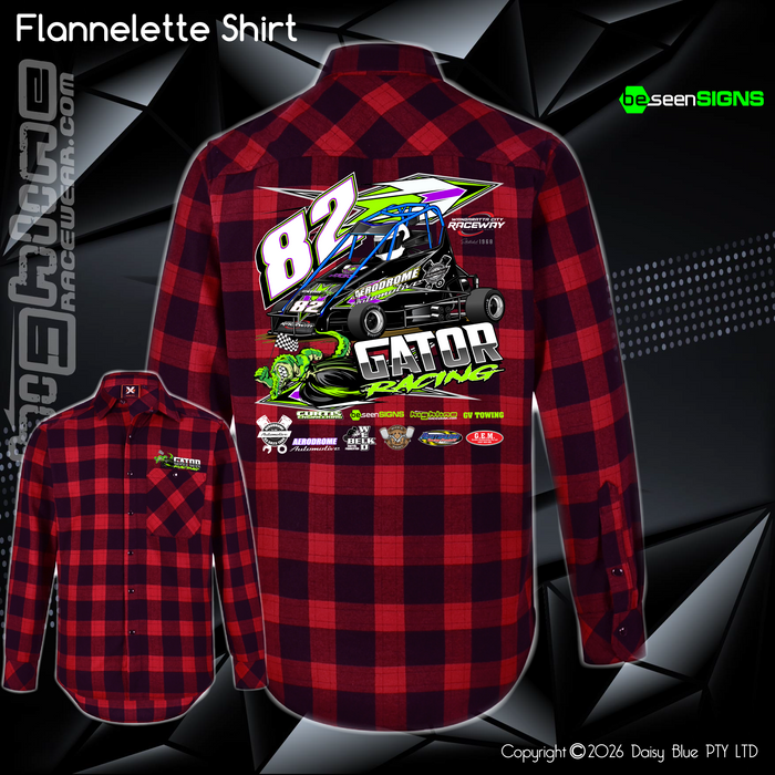 Flannelette Shirt - Nate 'GATOR' Roycroft