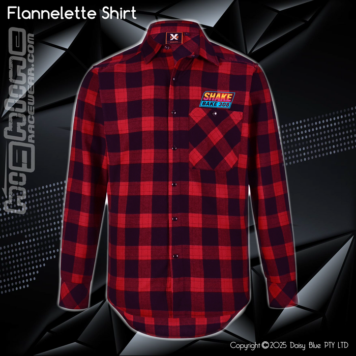 Flannelette Shirt - Shake Bake 308 Sunset