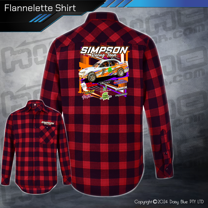 Flannelette Shirt - Simpson Racing Team
