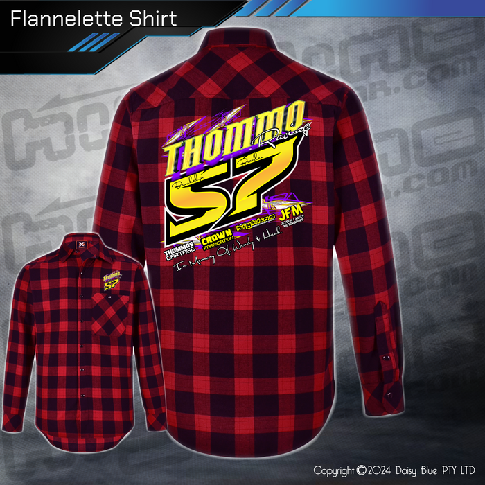 Flannelette Shirt - Thommo Racing