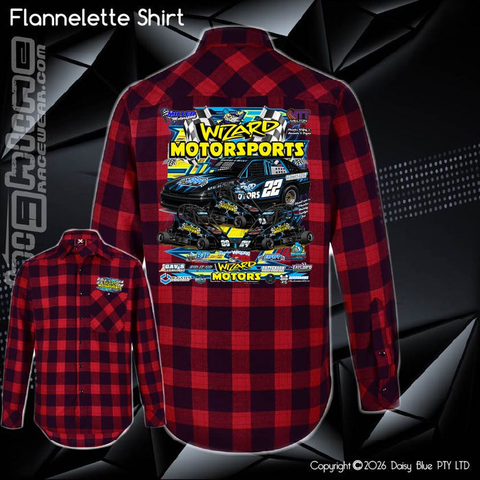 Flannelette Shirt - Wizard Motorsport