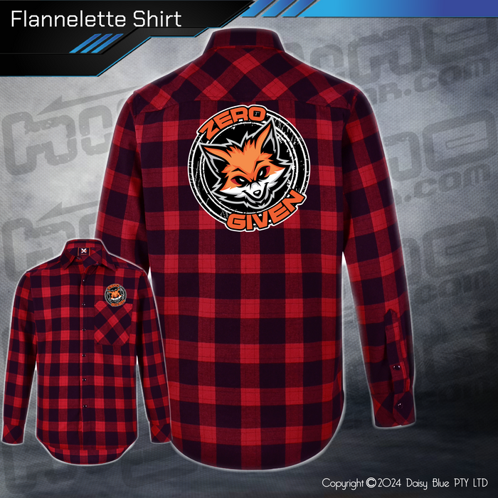 Flannelette Shirt - Zero Fox Given