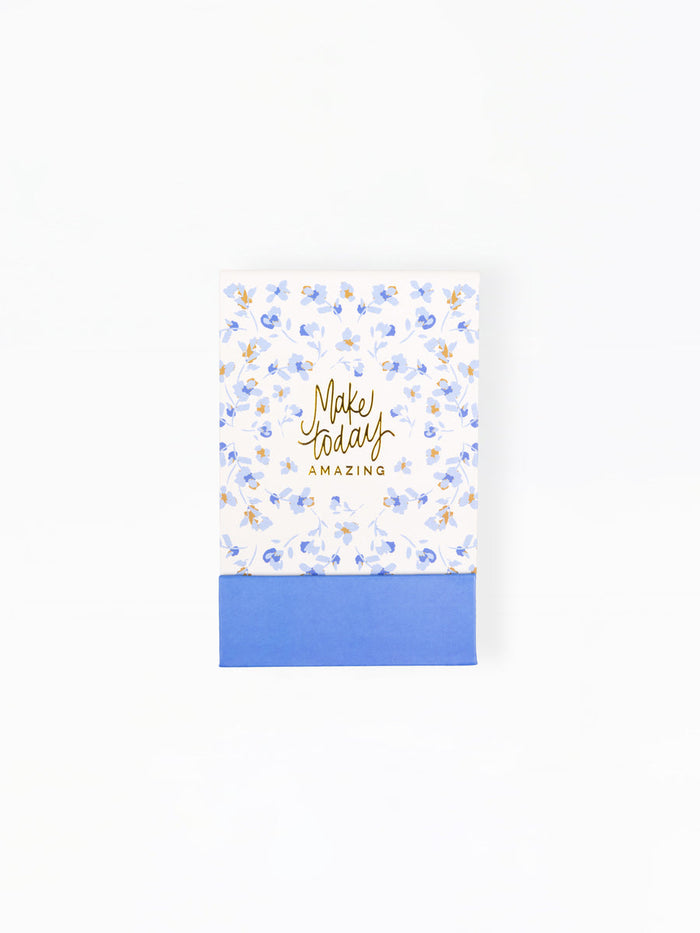 Flip Notepad -Make Today Amazing Blue
