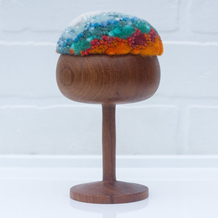 "Float" Puff in Vintage Teak Coupe | Mountain Top