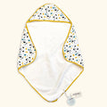 Florence Bloom Reversible Baby Hooded Towel (Organic Cotton) - Viverano