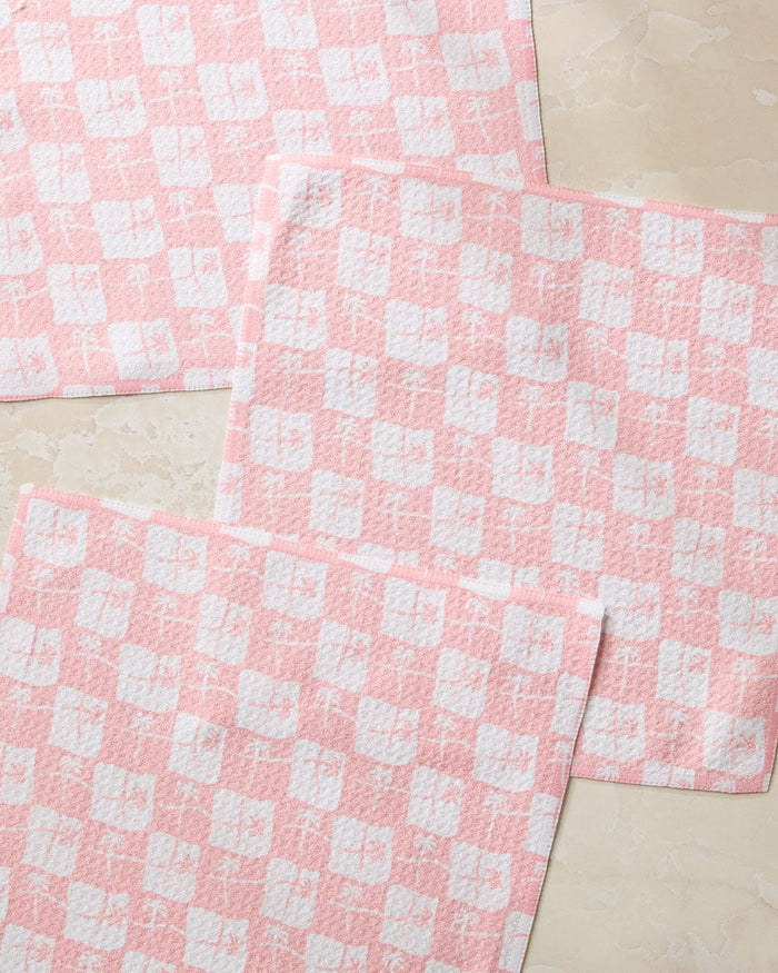 Geometry - La Brisa Pink Dishcloth Set
