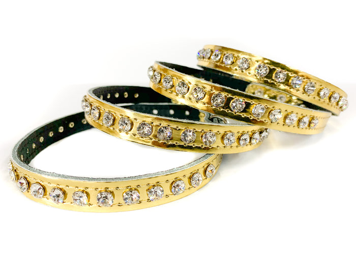 Gold Patent Crystal  Swarovski Rhinestone Choker