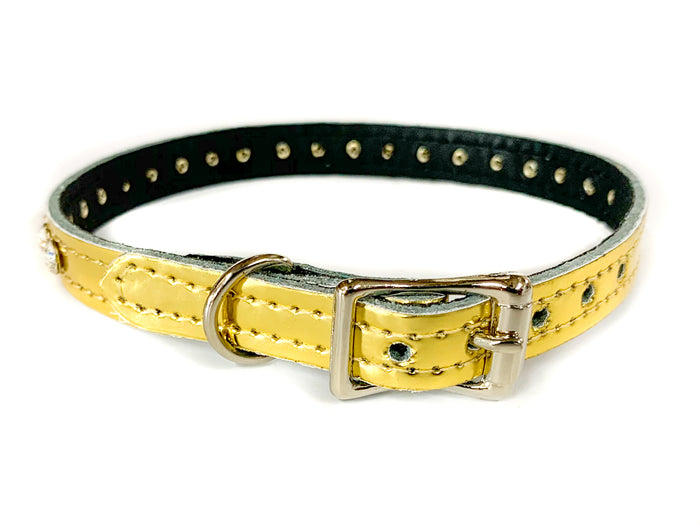 Gold Patent Crystal  Swarovski Rhinestone Choker