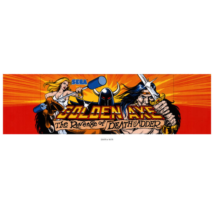 Golden Axe 2: The Revenge of Death Adder Arcade Marquee - Escape Pod Online