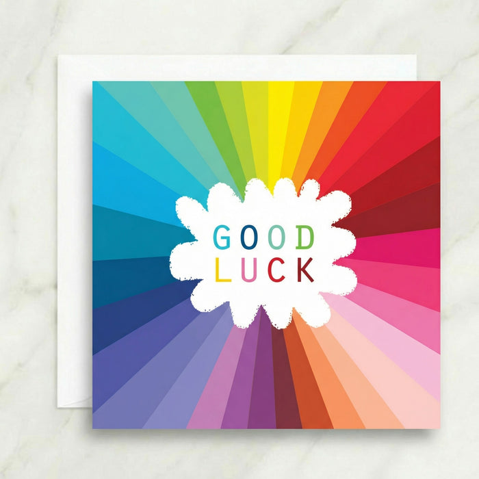 Good Luck Rainbow Card