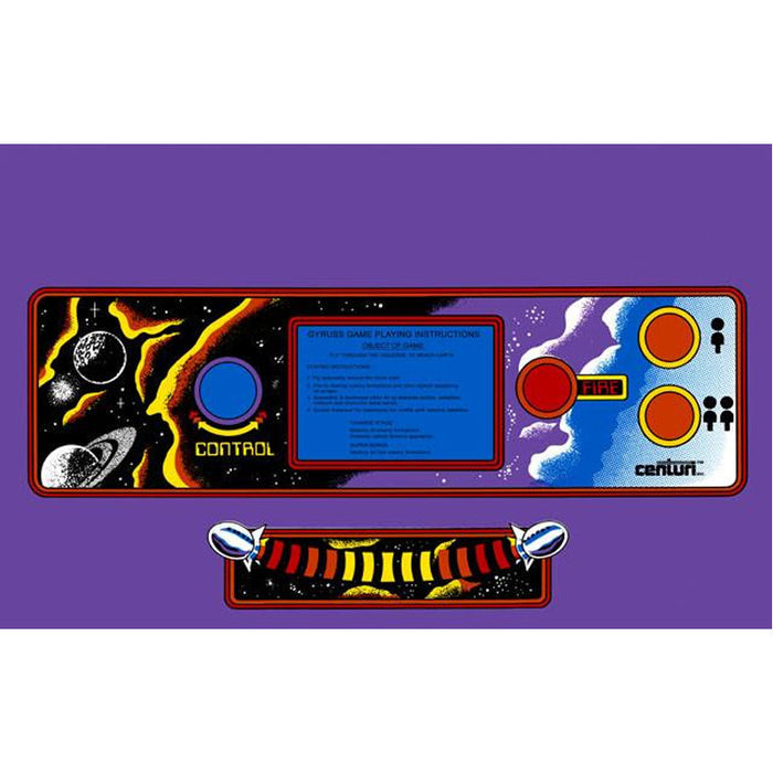 Gyruss CPO - Control Panel Overlay (Choose color)