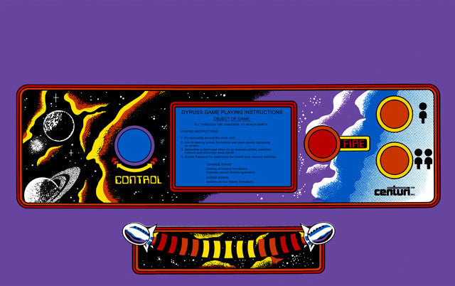 Gyruss CPO - Control Panel Overlay (Choose color)