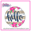 Hello 5 Flowers Template & Digital Cut File