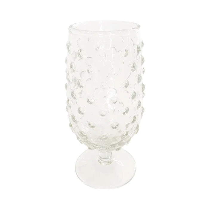 Hobnail Stemmed Glass