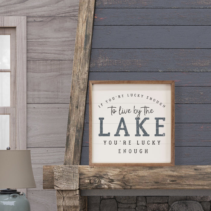 If You're Lucky Enough To Live By The Lake White