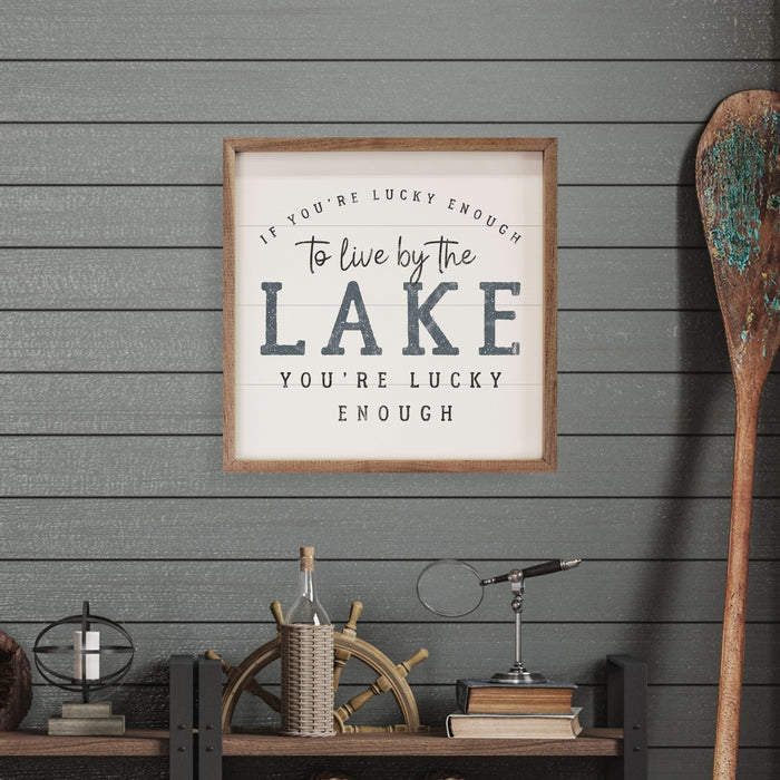 If You're Lucky Enough To Live By The Lake White