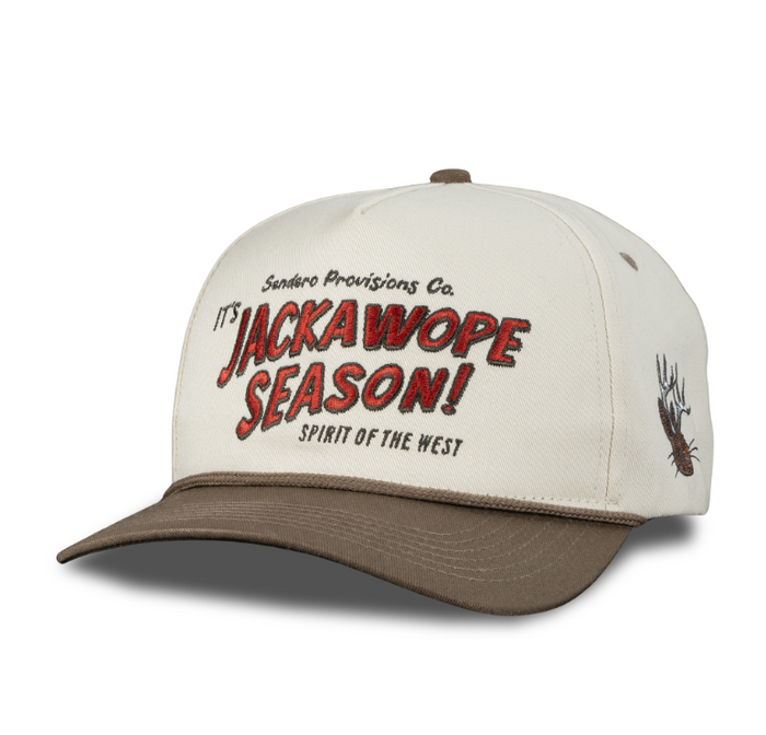 Jackawope Hat- Cream/Brown