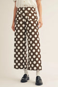 Jod Brown Polka Dot Pants