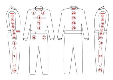 JUNIOR Dirt Kart Suit - SINGLE ITEM JACKET or PANTS