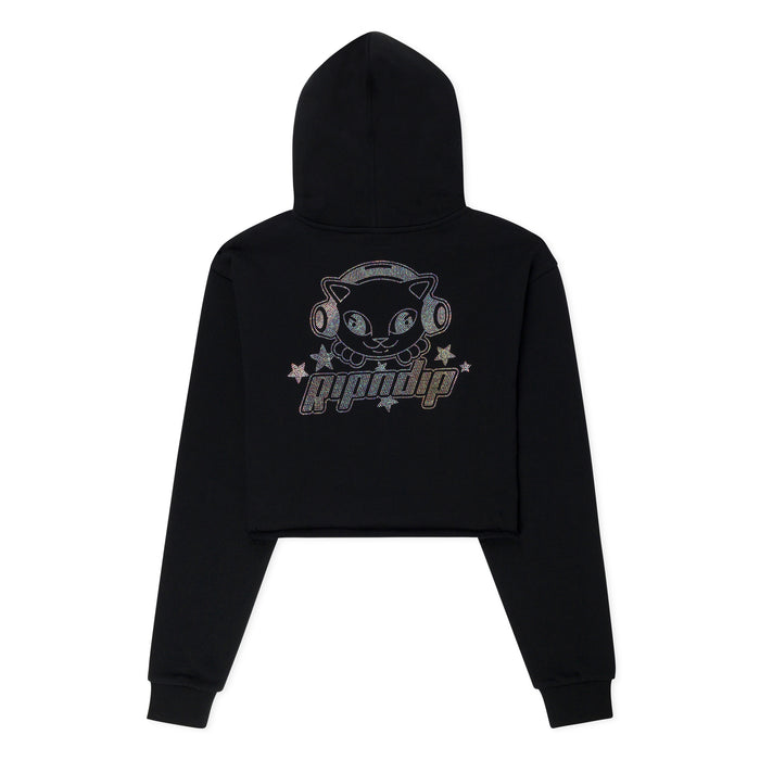 RIPNDIP Kawaii Nerm Cropped Hoodie (Black)
