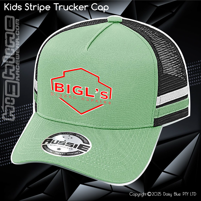 KIDS Stripe Trucker - Big L's Diesel Repairs