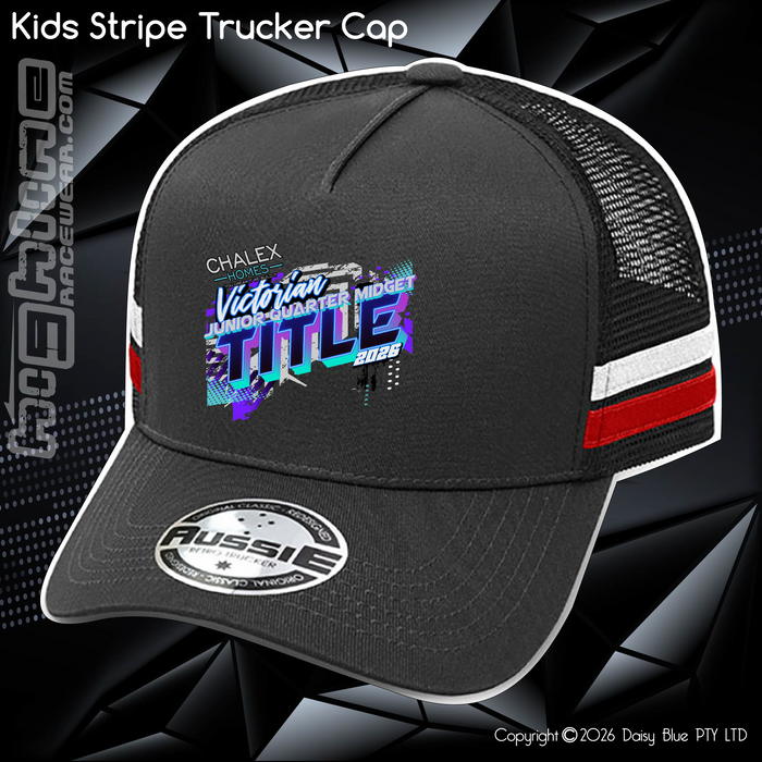 KIDS Stripe Trucker - Chalex Homes Junior Quarter Midget Vic Title 2026