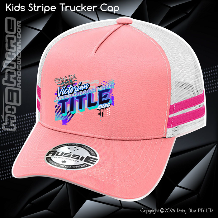 KIDS Stripe Trucker - Chalex Homes Junior Quarter Midget Vic Title 2026