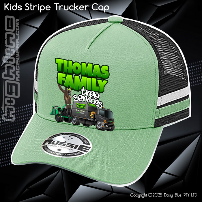 KIDS Stripe Trucker - Thomas Family Tree Services