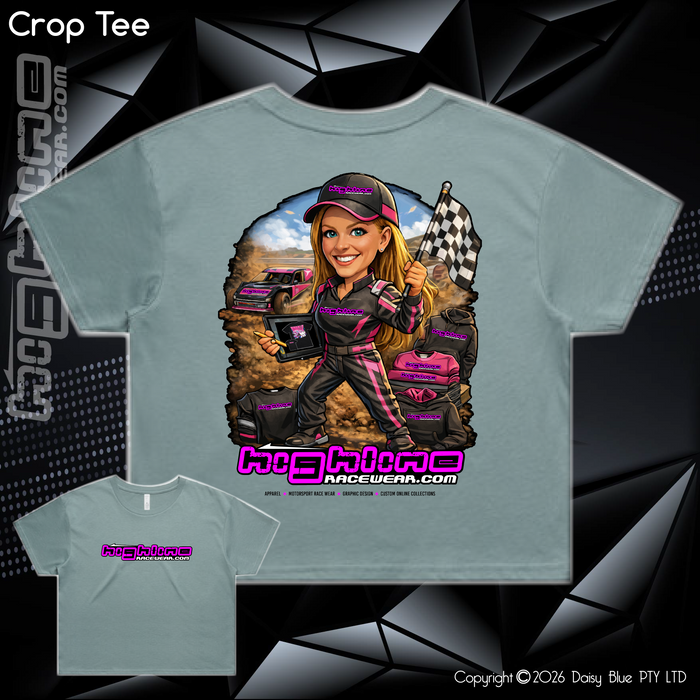 Ladies Crop Tee - Ai Custom Caricature