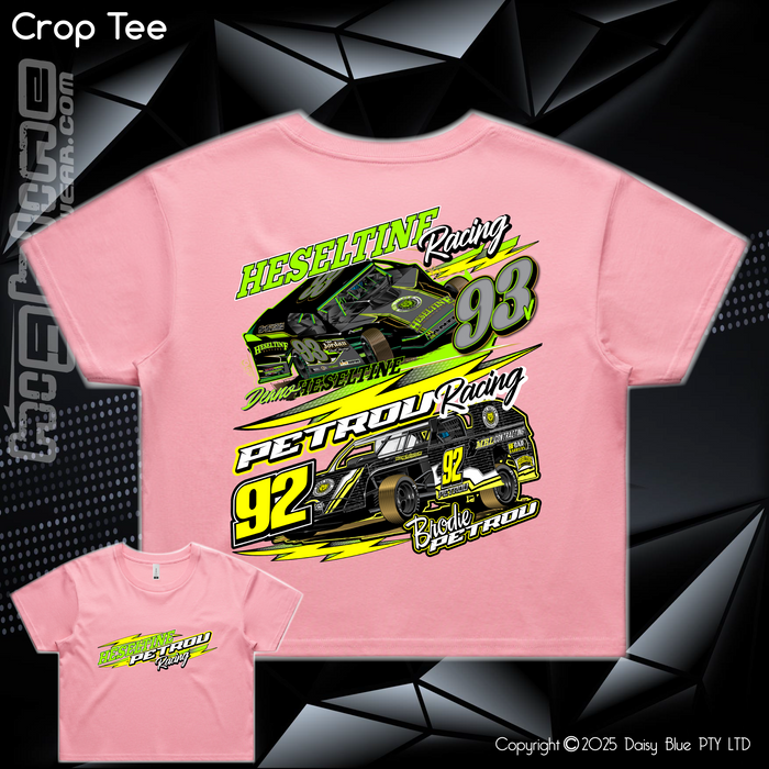 Ladies Crop Tee - Heseltine/Petrou Racing