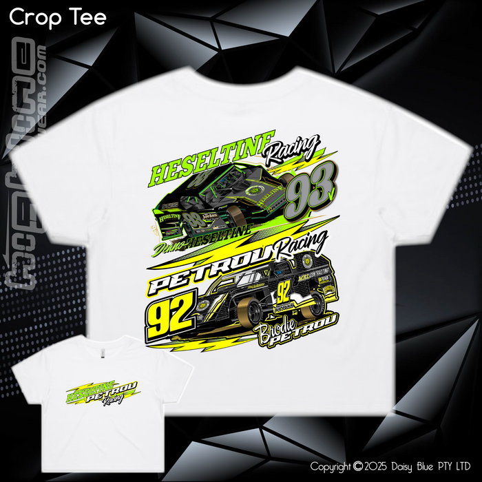 Ladies Crop Tee - Heseltine/Petrou Racing