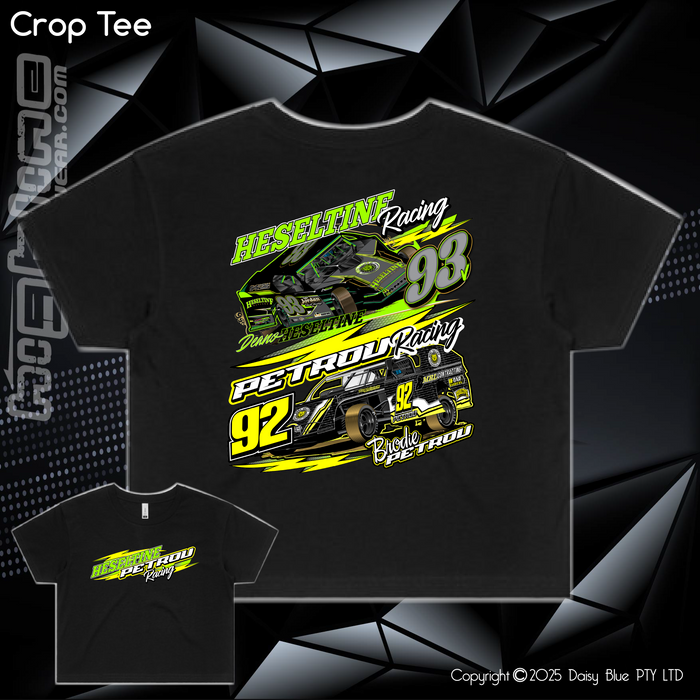 Ladies Crop Tee - Heseltine/Petrou Racing