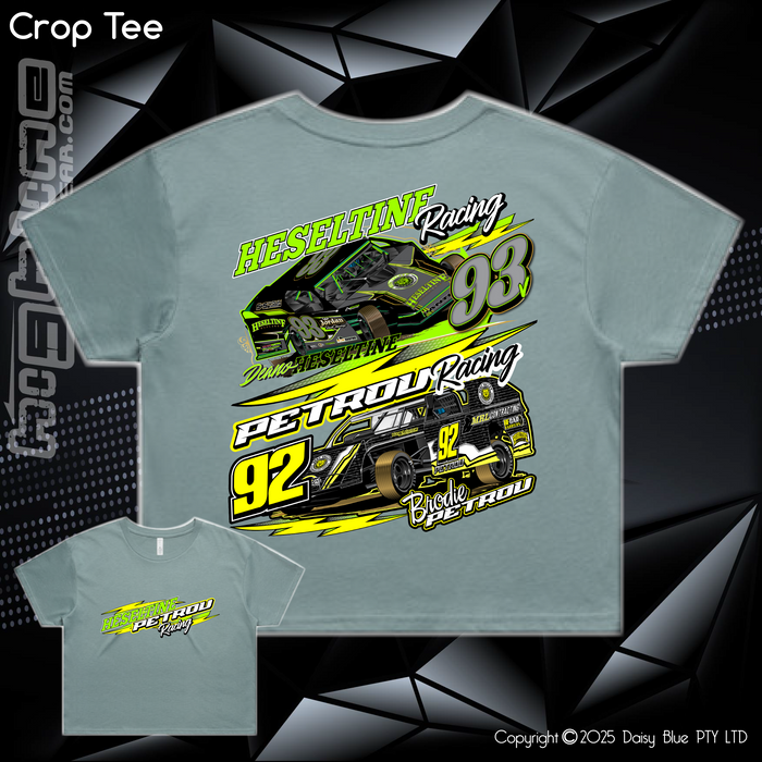 Ladies Crop Tee - Heseltine/Petrou Racing