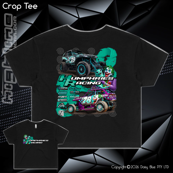 Ladies Crop Tee - Humphries Racing