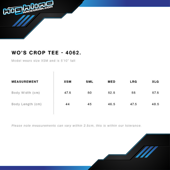 Ladies Crop Tee - Lachie Delarue
